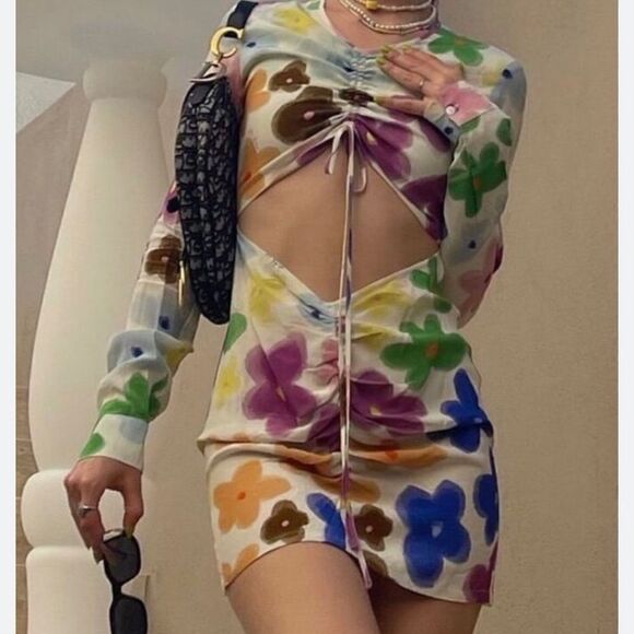 With Jean Dresses & Skirts - With Jéan Hermana Dress Viola Tricolour